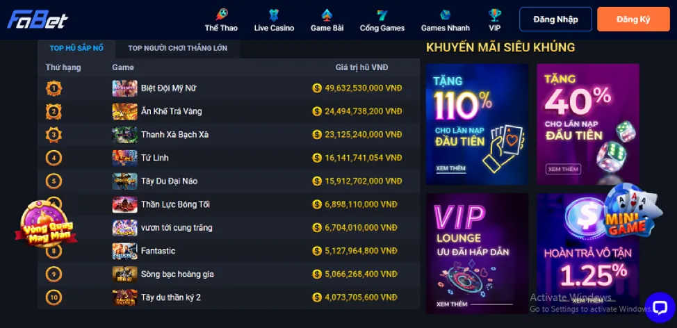 Sự kiện đặc biệt bắn cá 95vn win vào các ngày lễ